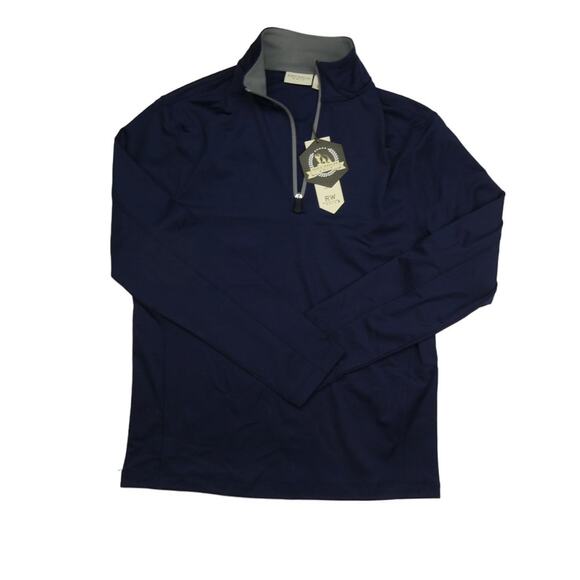 NWT Rorie Whelan Golf 1/4 Zip Pullover RW UPF 50 Wicking, navy, small - Picture 1 of 2